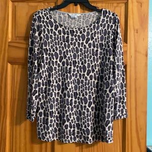Boden Leopard Print Top